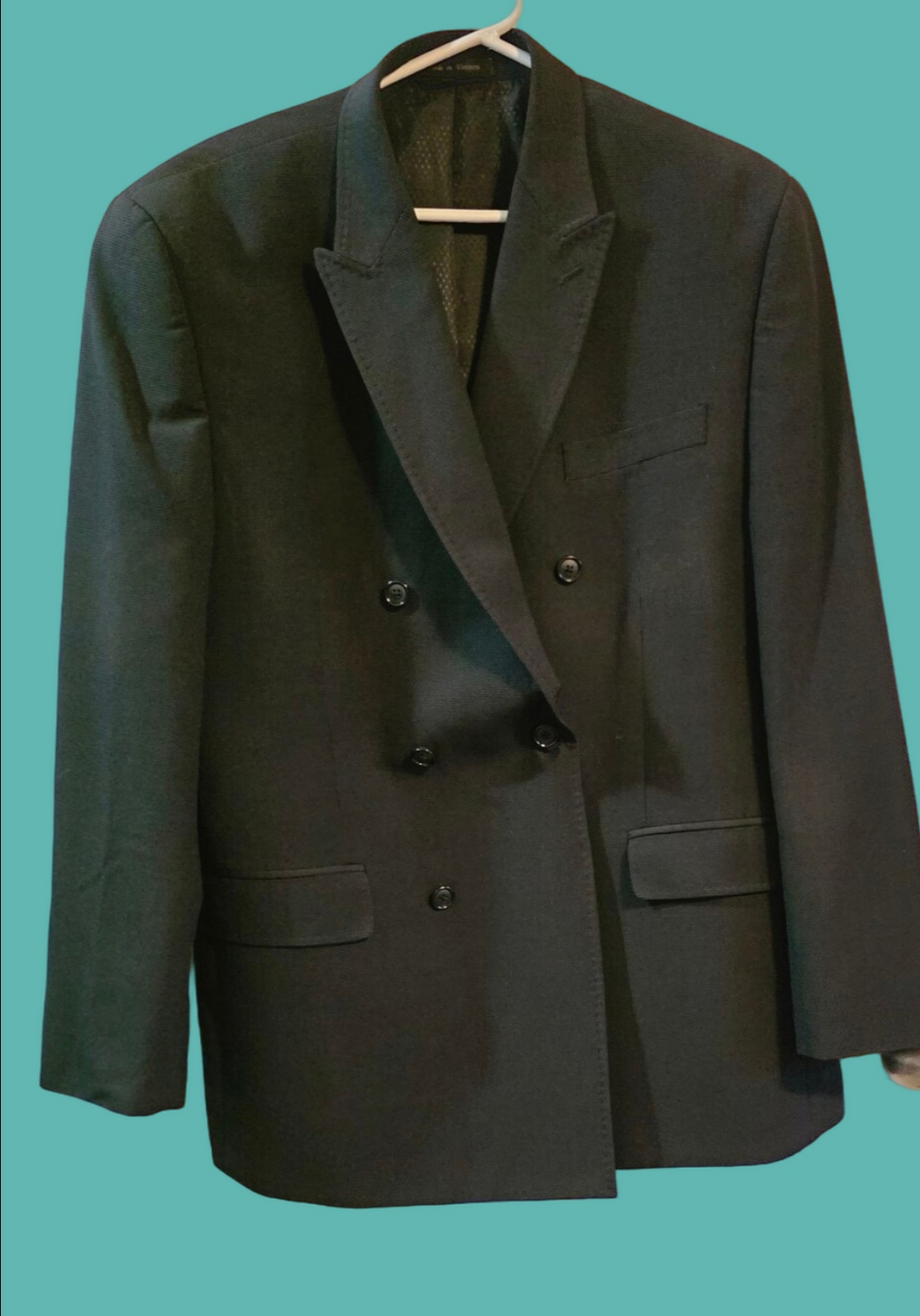4/$97 Deal! Sean John Men's Double-Breasted Black Blazer
